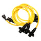 Ignition Lead Set, 7mm, Yellow, 1200-1600cc: Beetle (1950-1979), T2 Bay (1968-1979), T2 Split Bus (1950-1967)