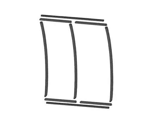 9-Piece Cargo Door Seal Kit VW T2 Split 1950–1967