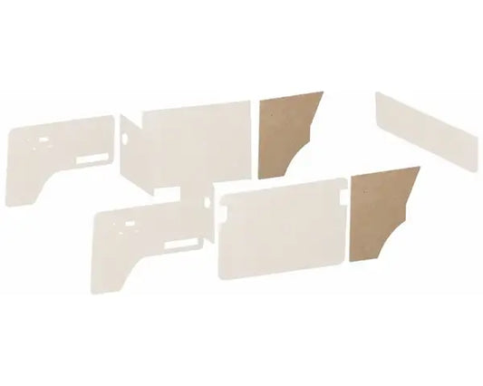 Rear Side Interior Trim Panels For DIY Covering VW T2 Bay 1967-1979