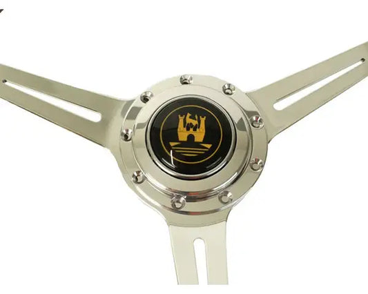 16" Wolfsburg Slotted Steering Wheel With Boss VW T2 Bay 1974–1979