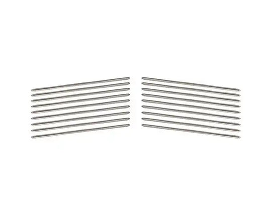 VW T2 Split Samba Deluxe Rear Side Vent Trim Set (Polished Stainless) 1956 - 1963