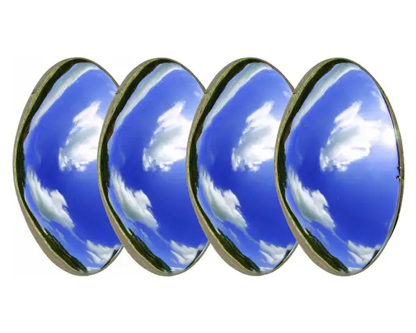 Set of Four Stainless Steel Baby Moon Domed Hubcap 5x205 Wheels VW Beetle 1946–1965 VW T2 Split 1950–1967 VW T2 Bay 1967 –1970