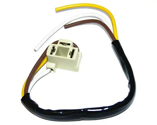 Head Lamp 3-Prong Pigtail with Connector and Wiring VW Beetle Split Bay and T25