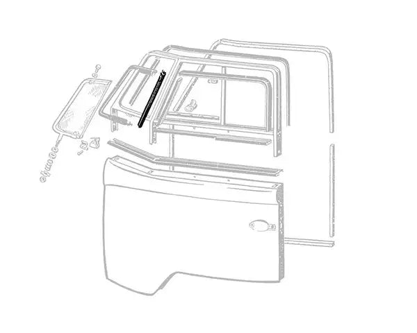 Quarter Light Upright Seal VW Beetle 1953-1964 VW Splitscreen 1955-1967