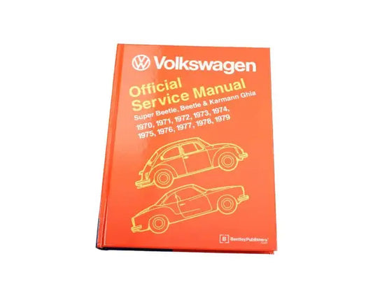 Official VW Service Manual Beetle & Super & Karmann Ghia 1970-79 By Robert Bentley