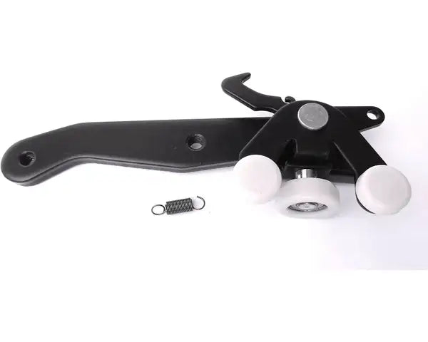 Sliding Door Lower Bottom Hinge and Roller Guide Nearside (Left) VW T5 2003–2015, T6 2015 on (With Safety Catch)