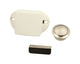 Flush Push-Button Cupboard Doorknob 25mm (Nickle)