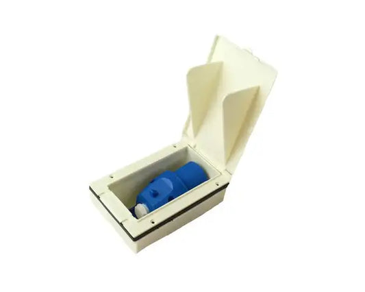 MPK Flush Fitting Mains Hook Up Adapter (White)