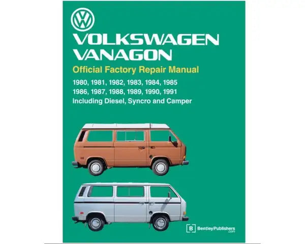 Robert Bentley Official Service Manual VW T25 June 1979 to November 1990 Models
