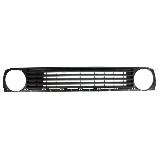 De-badged 2 Lamp Front Grille Satin Black: Golf Mk2 (1984-1992)