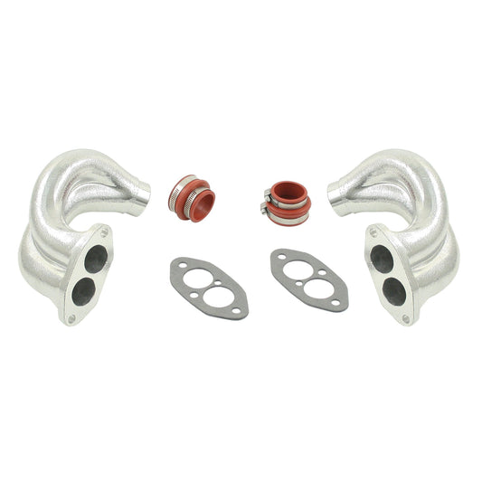 EMPI Manifold Ends Dual Port End Kit - Pair (Beetle (1960-1979), T2 Bay (1968-1979), T2 Split Bus (1960-1967)