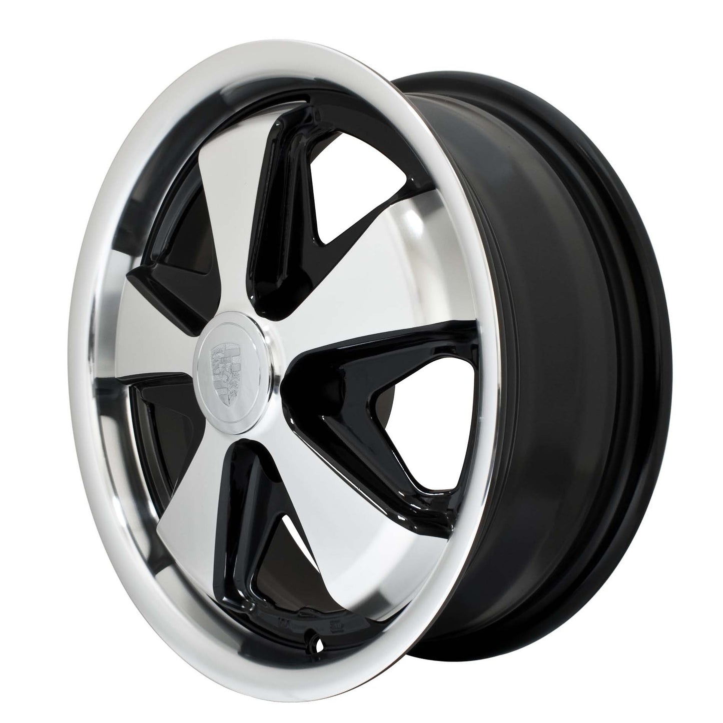 EMPI 911 5 Spoke Alloy Wheel (15" / 5 x 112) Matt Black With Matt Silver