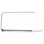 T2 O/S Chrome surround & scraper with clips.