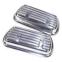 Rocker covers, alloy, clip on pair