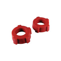 Urethane rear torsion bar grommets with knobby outers.