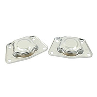 Torsion arm covers, Pair S/axle chrome