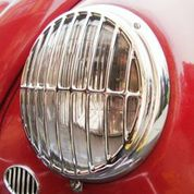 356 Headlamp grill. Stainless steel with triple chrome