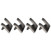 Clips for number plate light chrome trim. Ghia. 1958 to 1974