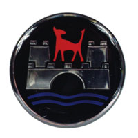 Wheel logo, Wolfsburg round , 45mm diameter