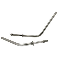 Mirror arms, stainless steel, pair. Std