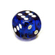 Dice gear knob, blue universal