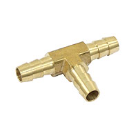 Fuel hose T piece, brass 5/16