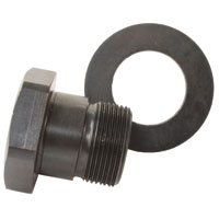 Gland nut, chromoly. 38mm with washer