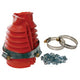 Swing axle boot kit in Red. Pair