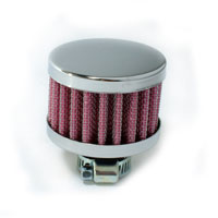 Breather filter, chrome top