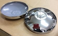 Stainless Steel Hub cap VW Beetle 1968 on, T2 Bay 1971–1979 and T25 1979–1992 VW Logo Hub Caps