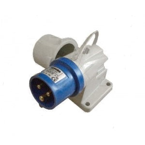 Mains Angled Inlet Surface Mounted Hook Up Adaptor (240v/16a)