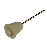 Wiper Knob & Plunger, 4mm Thread, Ivory