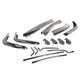 Bumper Set, S/steel, 56-66, US spec, front and rear 