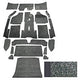 Carpet set,coupe,RHD,65-67, charcoal, narrow weave