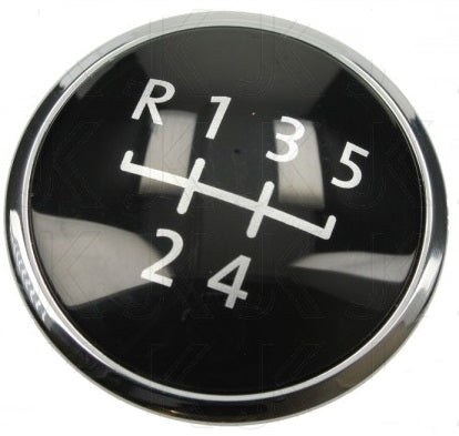 5 Speed Gear Knob Badge (Black/Chrome) T5 2003–2013