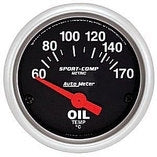 Oil temp gauge 2 1/16'' S/Comp 60-150C with sender 