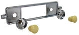 Retro Sounds Chrome Sapphire Face Plate with Ivory Knobs
