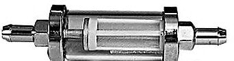 Perspex Fuel filter, chrome