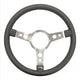 Mountney Black Leather Rim Steering Wheel 15'' Semi-Dished