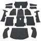 Carpet Set for Right Hand Drive Charcoal