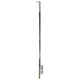 Front 1/4 Light Divider Bar, Chrome, Right: Beetle 1956-1964