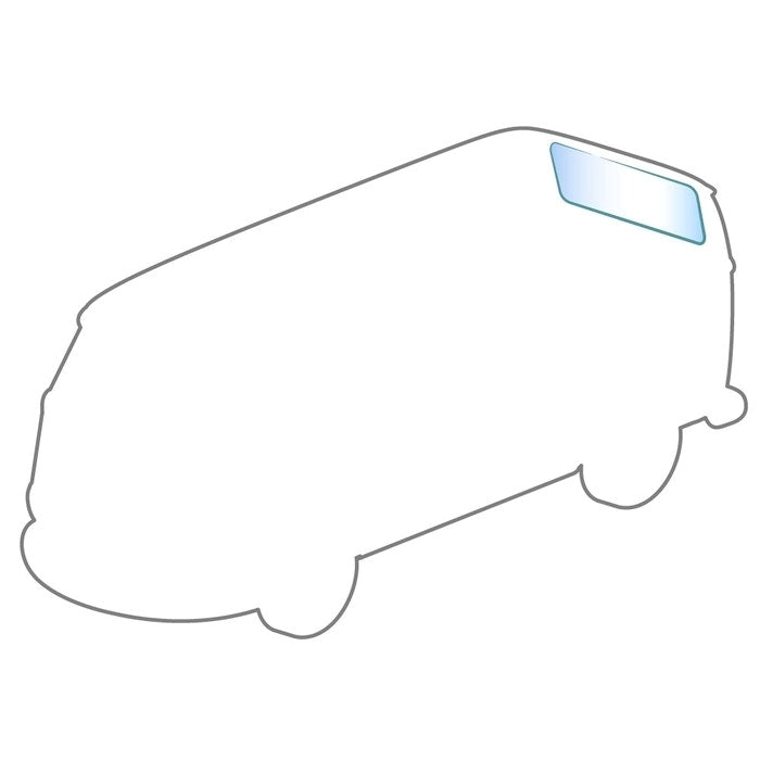 Rear Hatch Glass Clear: T2 Split 1950-1963