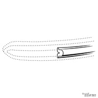 Rubber insert Deluxe trim on bumper