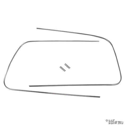 Front windowmoulding convertible (alu trim)