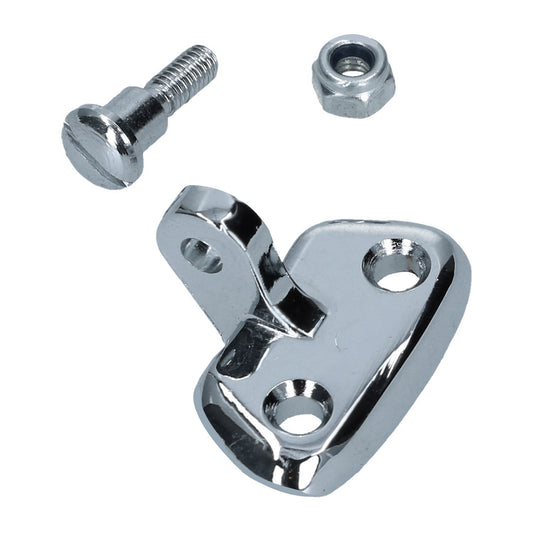 Pop-out window frame latch, each