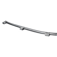 Window guide channel in door front/upper