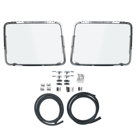 Safari windows, front (ECO), RVS polished 