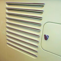 Engine vent trims, Stainless steel