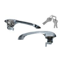 Door handles with keys
