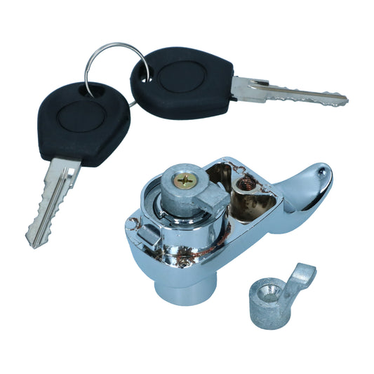 Rear hatch lock, chrome Bus 08/66-07/71